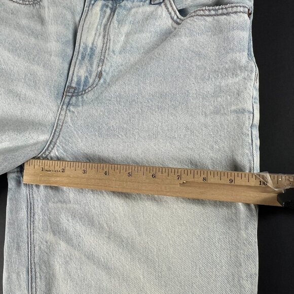 American Eagle Jeans Womens 28x31* Highest Rise Baggy Straight Blue Denim Tag 2R - Picture 14 of 16